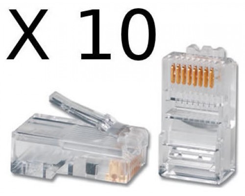 CONECTOR RJ45 CAT5 8 HILOS (10 Und) NANOCABLE